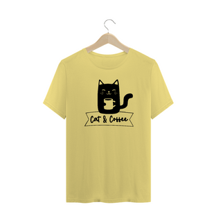 Nome do produtoCamiseta Unissex Estonada | Cat and Coffee Black