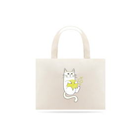 Ecobag | Gatinho Artesão Amarelo