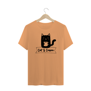 Nome do produtoCamiseta Unissex Estonada | Cat and Coffee Black