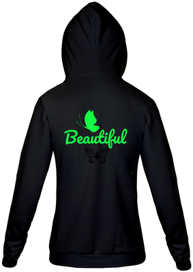 Moletom preto feminino - Beautiful