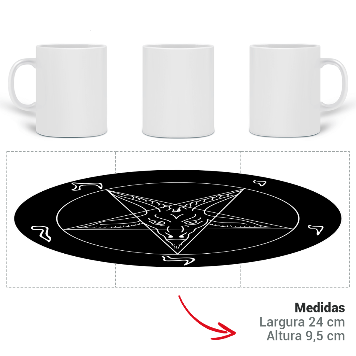 Nome do produtocaneca baphomet