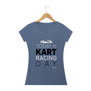 Nome do produtoBaby Look Estonada Quick Racing | Today is Kart Racing Day