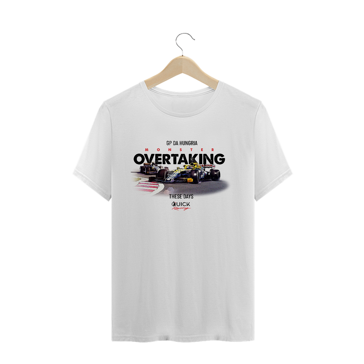 Nome do produto: T-Shirt Prime Quick Racing | GP da Hungria Monster Overtaking These Days