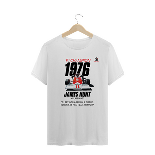 Nome do produtoT-Shirt Prime Quick Racing | 1976 James Hunt F1 Mclaren M23 Champion