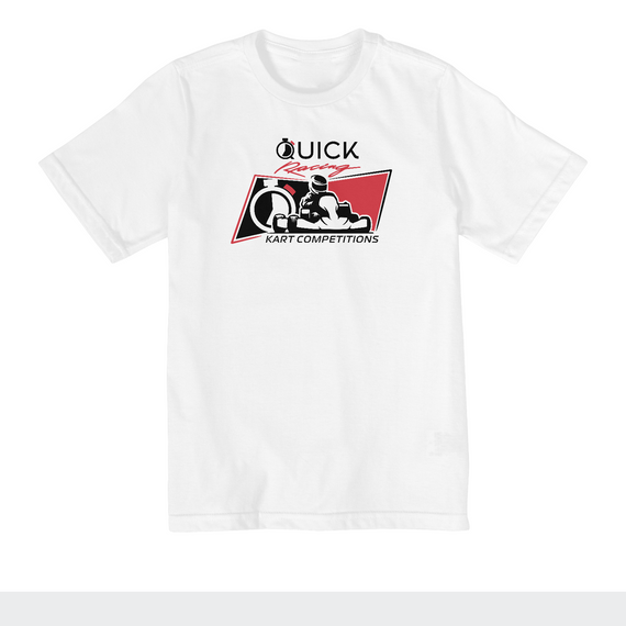 T-Shirt Quality Infantil 10 a 14 anos Quick Racing | Kart Competitions