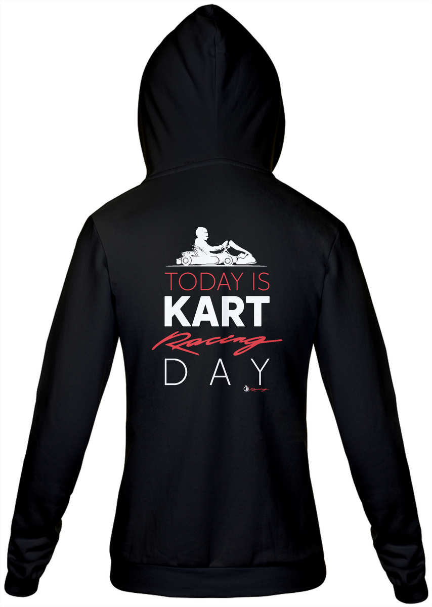 Nome do produto: Moletom com Zíper Quick racing | Today is Kart Racing day