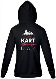 Nome do produtoMoletom com Zíper Quick racing | Today is Kart Racing day