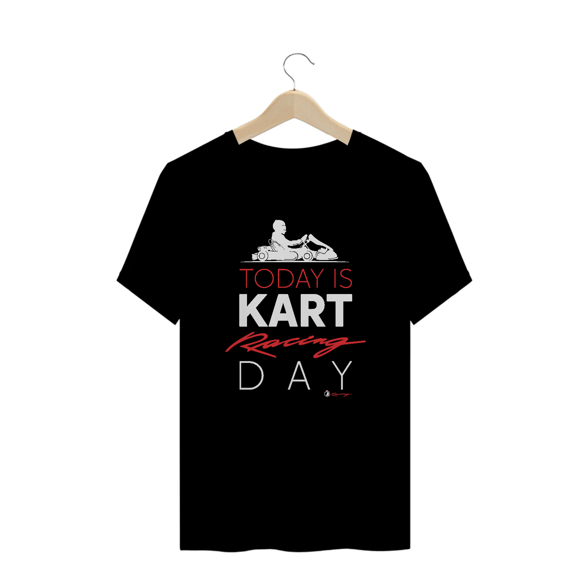 Nome do produto: T-Shirt Plus Size Quick Racing | Today is Kart Racing day