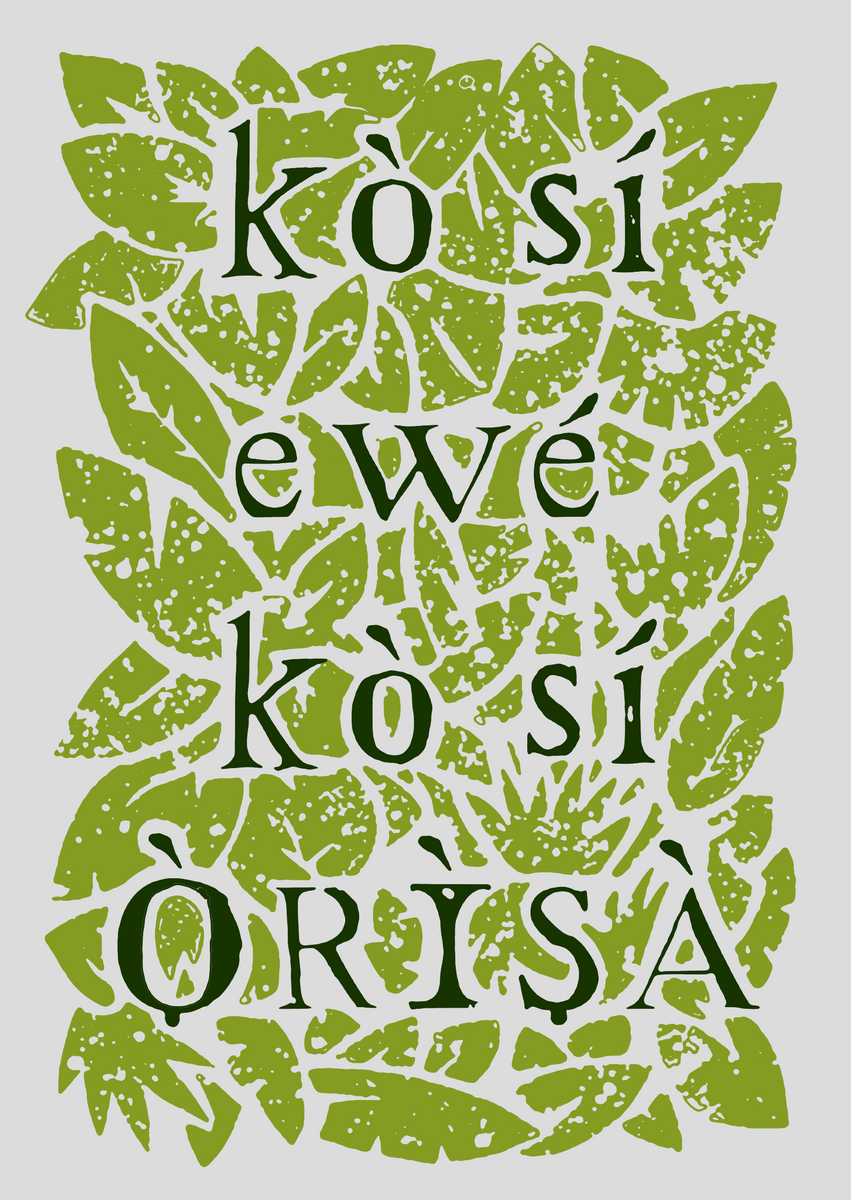 Nome do produto: Poster Ossain - Sem folha, sem Orixá