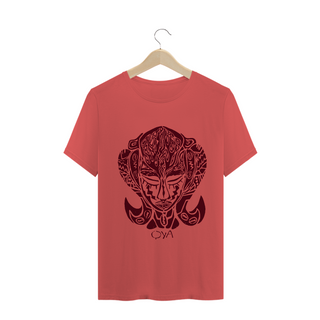 Camiseta Malha Estonada Vermelha - Estampa Oya