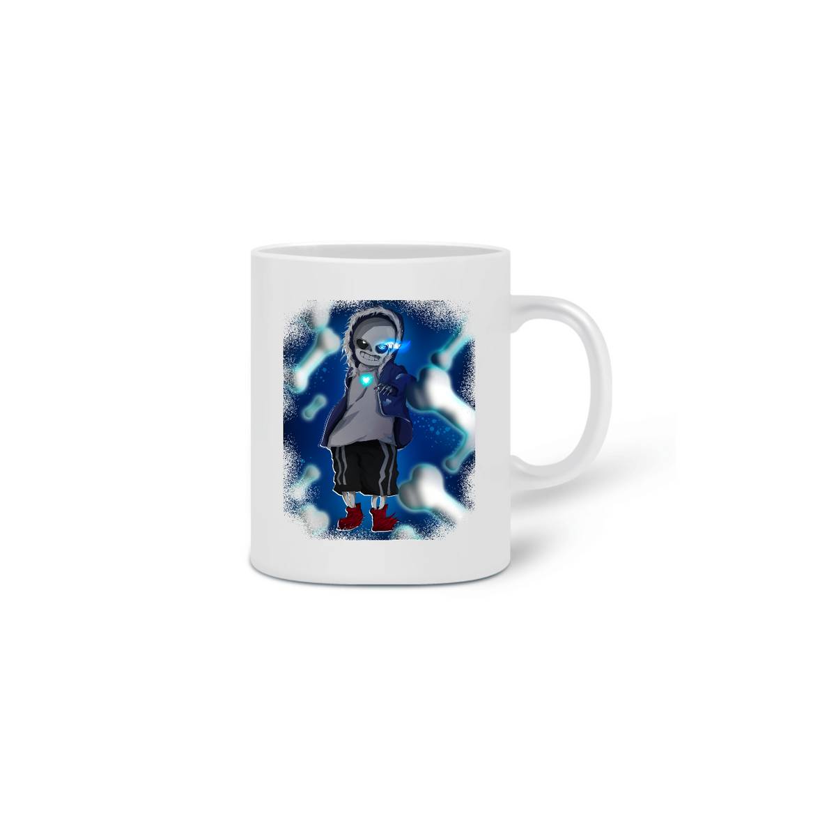 Nome do produto: Akasen_kun - Caneca - Sans Skull