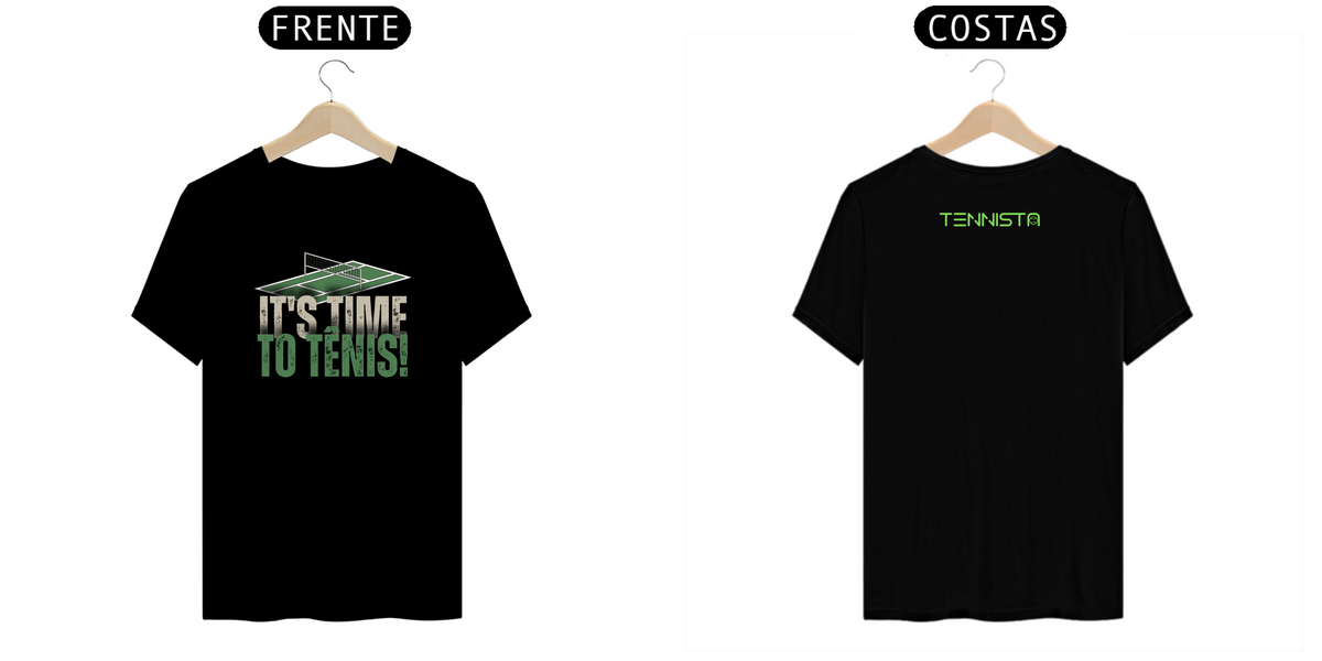 Nome do produto: CAMISETA TENNISTA IT\'S TIME TO TÊNIS