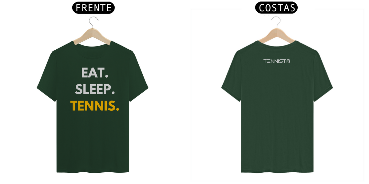 Nome do produto: CAMISETA EAT SLEEP TENNIS \'TENNISTA