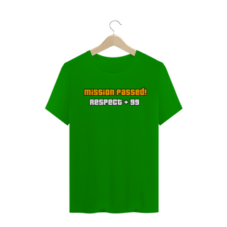 Nome do produtoCamiseta Mission Passed! Respect+