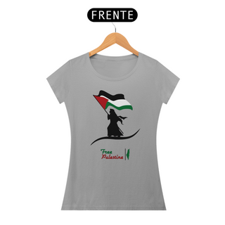 Nome do produtoT-shirt Baby Look Free  Palestine