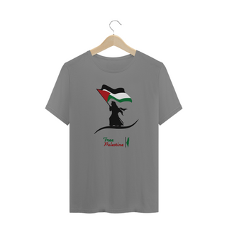 Nome do produtoT-shirt Plus Size Free Palestine