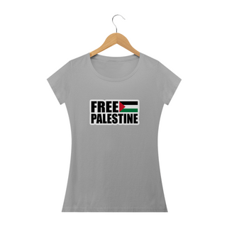 Nome do produtoT-shirt Baby Look Free Palestine