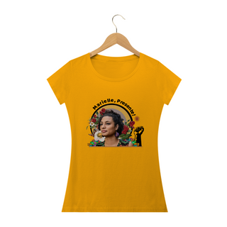 Nome do produtoT-shirt Baby Look Marielle, Presente!