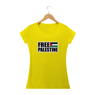 Nome do produtoT-shirt Baby Look Free Palestine