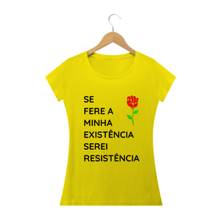 Nome do produtoT-shirt Baby Look Serei Resistência