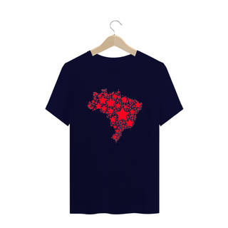 Nome do produtoT-shirt Plus Size Brasil: Estrelas da Democracia