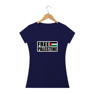 Nome do produtoT-shirt Baby Look Free Palestine