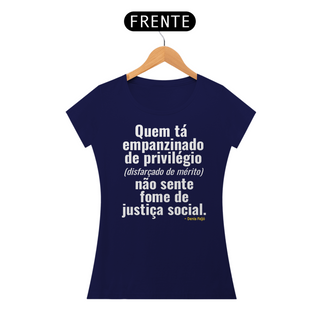 Nome do produtoT-shirt Baby Look NÃO SENTE