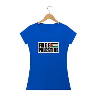 Nome do produtoT-shirt Baby Look Free Palestine