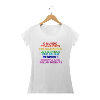 Nome do produtoT-shirt Baby Look Meninos e Meninas