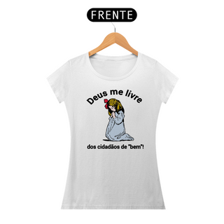 Nome do produtoT-shirt Baby Look Deus me livre!