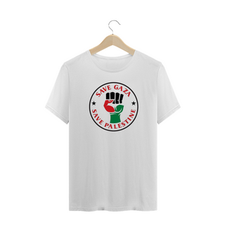 Nome do produtoT-shirt Plus Size Save Gaza