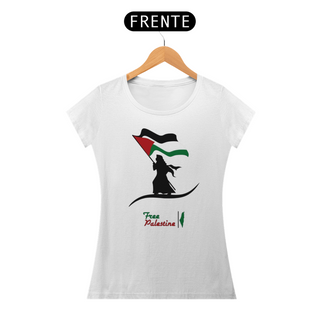 Nome do produtoT-shirt Baby Look Free  Palestine