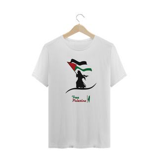 Nome do produtoT-shirt Plus Size Free Palestine