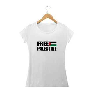 Nome do produtoT-shirt Baby Look Free Palestine