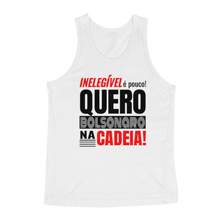 Nome do produtoRegata Unissex Bolsonaro Na Cadeia!