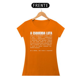 Nome do produtoT-shirt Baby Look A Esquerda Luta