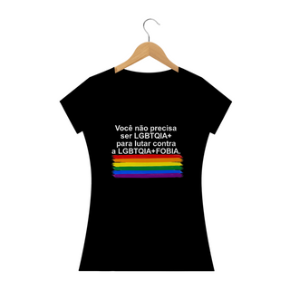 Nome do produtoT-shirt Baby Look LGBTQIA+FOBIA