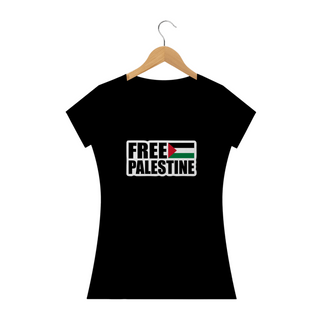 Nome do produtoT-shirt Baby Look Free Palestine