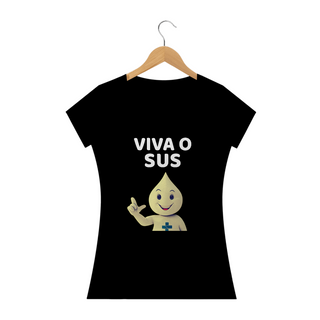 Nome do produtoT-shirt Baby Look VIVA O SUS