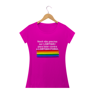 Nome do produtoT-shirt Baby Look LGBTQIA+FOBIA