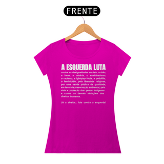 Nome do produtoT-shirt Baby Look A Esquerda Luta