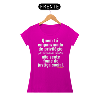 Nome do produtoT-shirt Baby Look NÃO SENTE