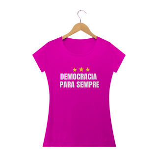 Nome do produtoT-shirt Baby Look Democracia