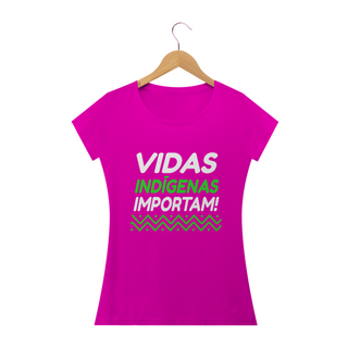 Nome do produtoT-shirt Baby Look Vidas Indígenas