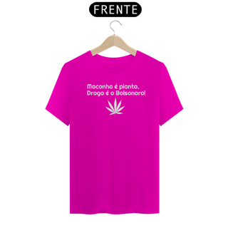 Nome do produtoT-shirt Tradicional Droga é o Bolsonaro!