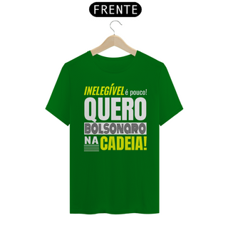 Nome do produtoT-shirt Tradicional Bolsonaro Na Cadeia!