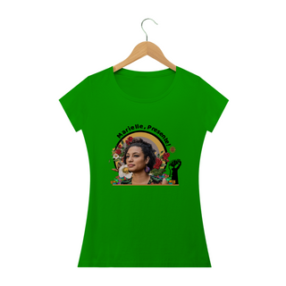 Nome do produtoT-shirt Baby Look Marielle, Presente!