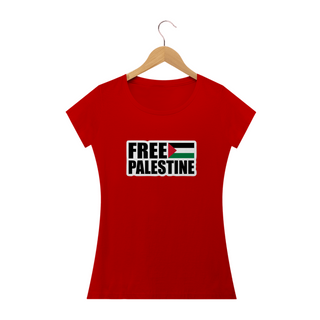 Nome do produtoT-shirt Baby Look Free Palestine