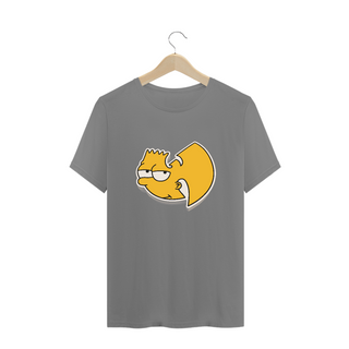 Nome do produtoT-Shirt Camiseta de Malha PLUS SIZE WUTANG Logo Bart Simpson