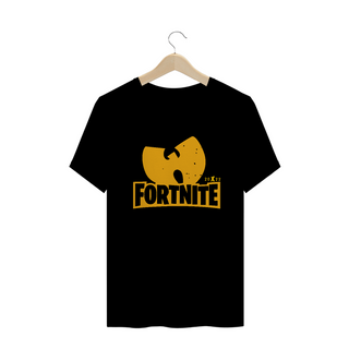 Camiseta de Malha Quality Wu Tang Clan Fortnite Logo Nome Amarelo